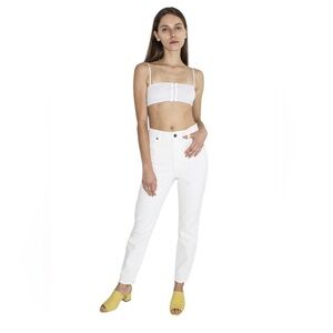 Rollas Dusters High Rise Slim, Vintage White, Women’s‎ Denim Jeans, Size 28